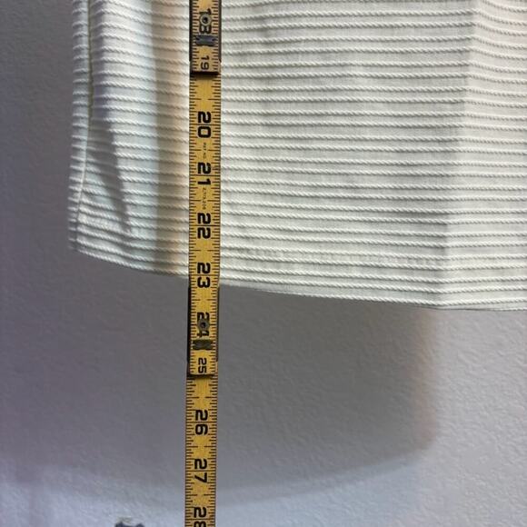 NWT Anthrolopogie 9-H15 Stcl Ivory Short Sleeve Mock Neck Shirt Size XS - Picture 5 of 13